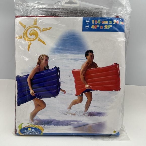 Vtg Intex The Wet Set "Surf Rider" Canvas Boogie Board 45 x 29 59194 Sealed - Picture 1 of 6
